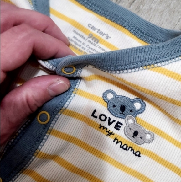 Burt's Bee's Baby & Carter's 9M Sleepers- Euc! - Picture 5 of 8